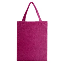 Pink Leather Leather Texture Skin Texture Classic Tote Bag by artworkshop