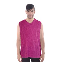 Pink Leather Leather Texture Skin Texture Men s Basketball Tank Top by artworkshop