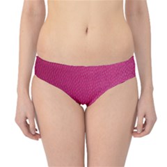 Pink Leather Leather Texture Skin Texture Hipster Bikini Bottoms by artworkshop