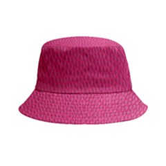 Pink Leather Leather Texture Skin Texture Bucket Hat by artworkshop