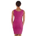 Pink Leather Leather Texture Skin Texture Wrap Front Bodycon Dress View2