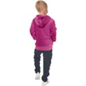 Pink Leather Leather Texture Skin Texture Kids  Hooded Pullover View2