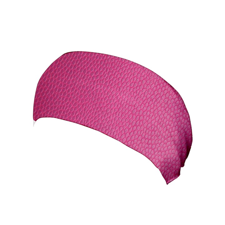 Pink Leather Leather Texture Skin Texture Yoga Headband