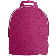 Pink Leather Leather Texture Skin Texture Mini Full Print Backpack