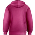 Pink Leather Leather Texture Skin Texture Kids  Zipper Hoodie Without Drawstring View2