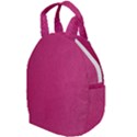 Pink Leather Leather Texture Skin Texture Travel Backpacks View1