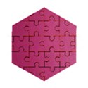 Pink Leather Leather Texture Skin Texture Wooden Puzzle Hexagon View1