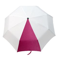 Pink Leather Leather Texture Skin Texture Folding Umbrellas by artworkshop