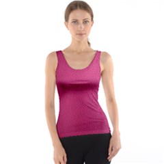 Pink Leather Leather Texture Skin Texture Tank Top by artworkshop