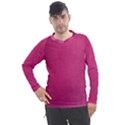 Pink Leather Leather Texture Skin Texture Men s Pique Long Sleeve Tee View1