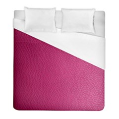 Pink Leather Leather Texture Skin Texture Duvet Cover (full/ Double Size) by artworkshop