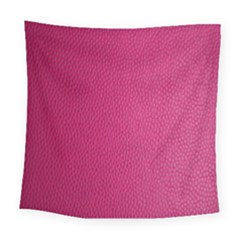 Pink Leather Leather Texture Skin Texture Square Tapestry (large)