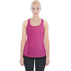 Pink Leather Leather Texture Skin Texture Piece Up Tank Top by artworkshop