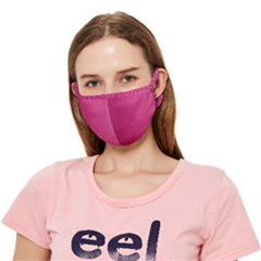 Pink Leather Leather Texture Skin Texture Crease Cloth Face Mask (adult)