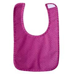 Pink Leather Leather Texture Skin Texture Baby Bib