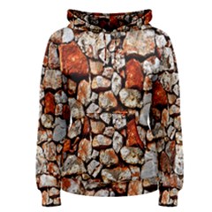 Stone Wall Wall Texture Drywall Stones Rocks Women s Pullover Hoodie by artworkshop