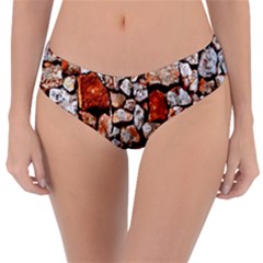 Stone Wall Wall Texture Drywall Stones Rocks Reversible Classic Bikini Bottoms by artworkshop