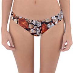 Stone Wall Wall Texture Drywall Stones Rocks Reversible Hipster Bikini Bottoms by artworkshop