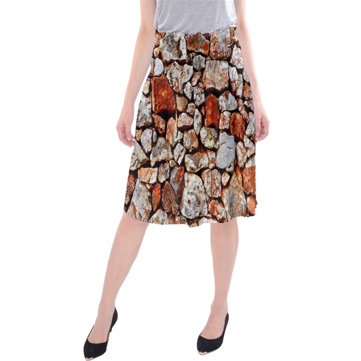 Stone Wall Wall Texture Drywall Stones Rocks Midi Beach Skirt