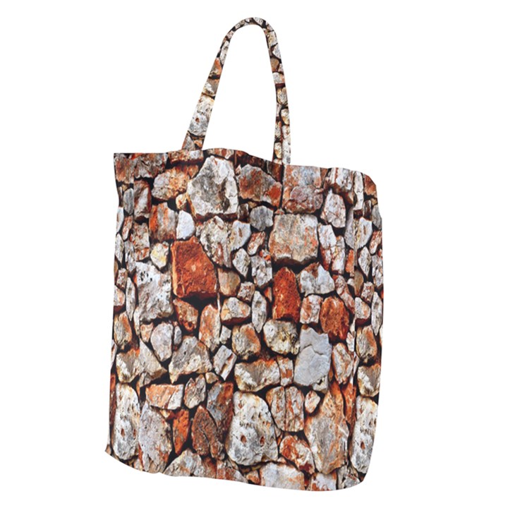 Stone Wall Wall Texture Drywall Stones Rocks Giant Grocery Tote