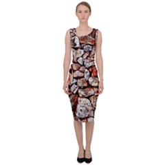 Stone Wall Wall Texture Drywall Stones Rocks Sleeveless Pencil Dress by artworkshop