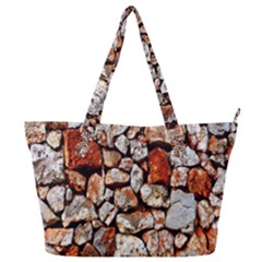 Stone Wall Wall Texture Drywall Stones Rocks Full Print Shoulder Bag