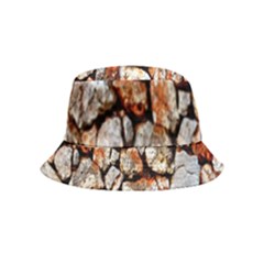 Stone Wall Wall Texture Drywall Stones Rocks Bucket Hat (kids)