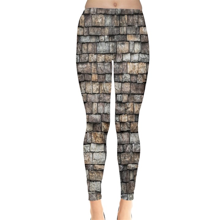 Wall Stone Wall Brick Wall Stoneworks Masonry Leggings 