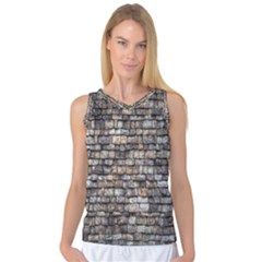 Wall Stone Wall Brick Wall Stoneworks Masonry Women s Basketball Tank Top