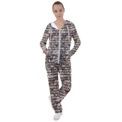 Wall Stone Wall Brick Wall Stoneworks Masonry Women s Tracksuit by artworkshop