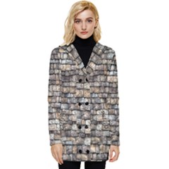 Wall Stone Wall Brick Wall Stoneworks Masonry Button Up Hooded Coat 