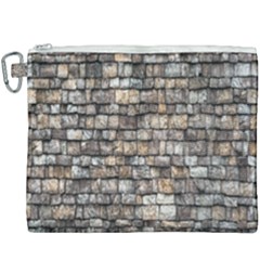 Wall Stone Wall Brick Wall Stoneworks Masonry Canvas Cosmetic Bag (xxxl) by artworkshop