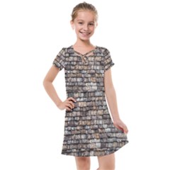 Wall Stone Wall Brick Wall Stoneworks Masonry Kids  Cross Web Dress by artworkshop