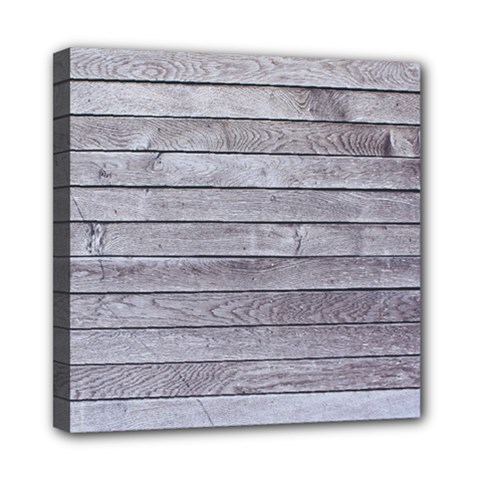 Wood Wooden Wall Wooden Boards Wall Boards Wall Mini Canvas 8  X 8  (stretched) by artworkshop