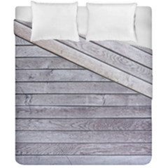 Wood Wooden Wall Wooden Boards Wall Boards Wall Duvet Cover Double Side (california King Size) by artworkshop