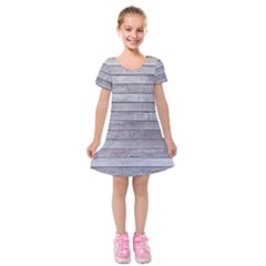 Wood Wooden Wall Wooden Boards Wall Boards Wall Kids  Short Sleeve Velvet Dress by artworkshop