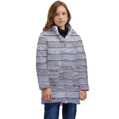 Wood Wooden Wall Wooden Boards Wall Boards Wall Kid s Hooded Longline Puffer Jacket by artworkshop