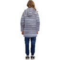 Wood Wooden Wall Wooden Boards Wall Boards Wall Kid s Hooded Longline Puffer Jacket View4