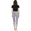 Wood Wooden Wall Wooden Boards Wall Boards Wall Inside Out Lightweight Velour Capri Leggings  View2