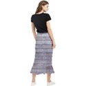 Wood Wooden Wall Wooden Boards Wall Boards Wall Maxi Fishtail Chiffon Skirt View2