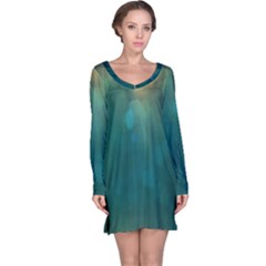 Background Green Long Sleeve Nightdress