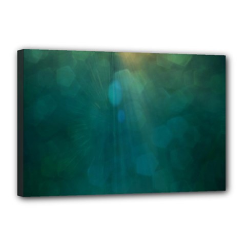 Background Green Canvas 18  X 12  (stretched) by nate14shop