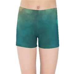 Background Green Kids  Sports Shorts