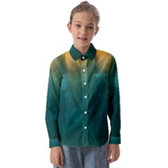 Background Green Kids  Long Sleeve Shirt