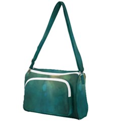 Background Green Front Pocket Crossbody Bag by nate14shop