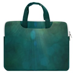 Background Green Macbook Pro13  Double Pocket Laptop Bag by nate14shop