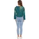 Background Green Women s Lightweight Cropped Hoodie View4