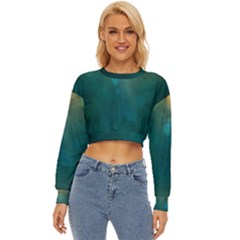 Background Green Lightweight Long Sleeve Sweatshirt