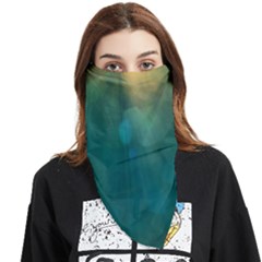 Background Green Face Covering Bandana (triangle) by nate14shop