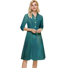 Background Green Classy Knee Length Dress